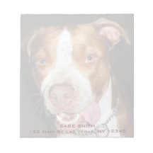 Retrato tonto de Pitbull Bloc De Notas