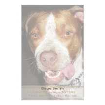 Retrato tonto de Pitbull Papelería