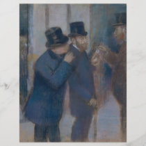 Retratos en la bolsa de acción de Edgar Degas folletos