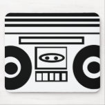 Retro-Dibujo animado BoomBox Tapete De Ratones