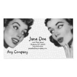 Retro diga tarjetas de visita