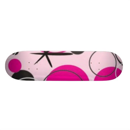 retro rosado monopatin