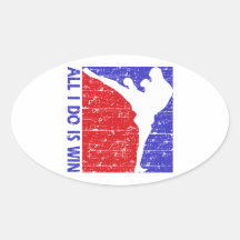 retroceso-boxeo colcomanias de oval personalizadas