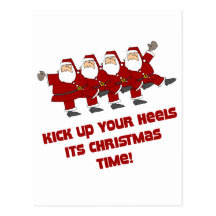 Retrocesos de DanceChick Santa Tarjeta Postal