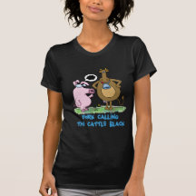 Retruécano divertido - cerdo que llama el ganado n camisetas