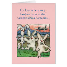 Retruécanos felices de Pascua con las tarjetas div