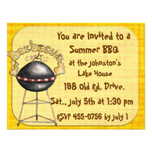 Reunión de familia de la invitación del Bbq del dí