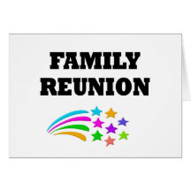 Reunión de familia de las estrellas tarjeton