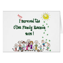 Reunión de familia de O'Dea '12 (familia) Tarjetón