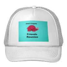 ¡Reunión de los amigos - no olvide! Gorros Bordados