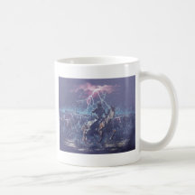 Reunión del relámpago taza de café