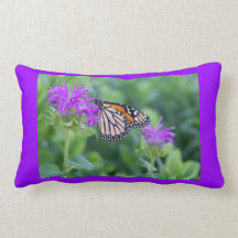 Reversible de la mariposa de monarca cojines