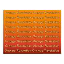 Revolución anaranjada postal