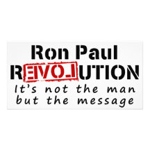 Revolución de Ron Paul no el hombre sino el mensaj Tarjetas Fotograficas