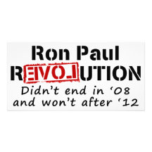 Revolución de Ron Paul que no terminó en '08 Tarjeta Fotografica Personalizada
