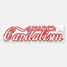 Revolución del capitalista del capitalismo de Anar Pegatina De Parachoque