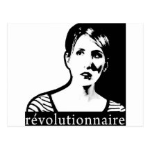 Revolucionario de la máquina de escribir postal