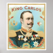 Rey Carlos Label Poster