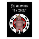 Rey Cookout Card del Bbq Tarjeton