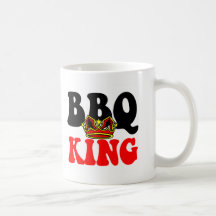 Rey de la barbacoa taza de café