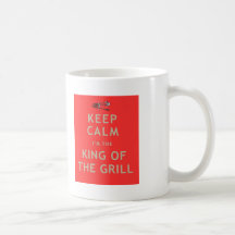 Rey de la parrilla - rojo tazas