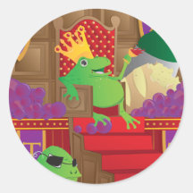 Rey de la rana pegatina