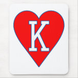 Rey de los corazones Mousepad Tapete De Ratones