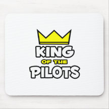 Rey de los pilotos alfombrillas de ratones