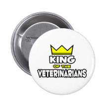 Rey de los veterinarios pin