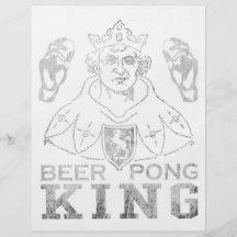 Rey de Pong de la cerveza Tarjeton