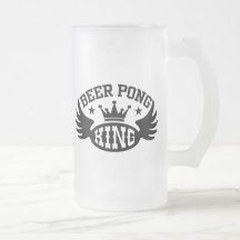 Rey de Pong de la cerveza Taza