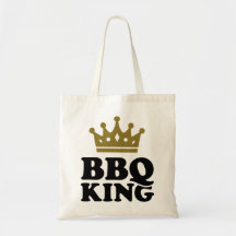Rey del Bbq Bolsas Lienzo