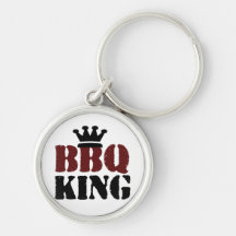 Rey del Bbq Llavero Personalizado