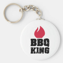 Rey del Bbq Llavero Personalizado