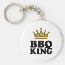 Rey del Bbq Llaveros Personalizados