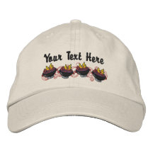 Rey del Bbq - personalizar Gorros Bordados