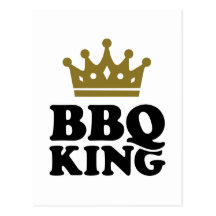 Rey del Bbq Tarjetas Postales