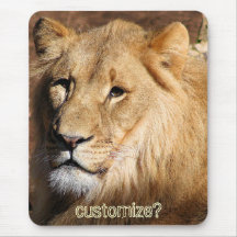 Rey del león de montaña salvaje Mousepad Alfombrillas De Ratones