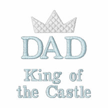 Rey del papá del castillo polo bordado