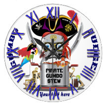 Rey del pirata de reyes Important View Hints Relojes De Pared
