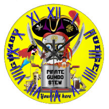 Rey del pirata de reyes Important View Hints Relojes De Pared