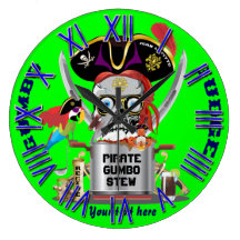 Rey del pirata de reyes Important View Hints Relojes De Pared