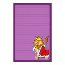 Rey feliz Lion Stationery (gobernados) Papeleria De Diseño