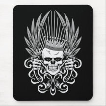 Rey gótico Skull Tapete De Ratón