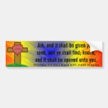 Rey James Version Bible Scripture del 7:7 de Matth Etiqueta De Parachoque