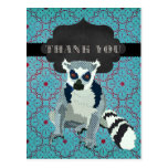 Rey Julio Teal Ornate Thank usted postal