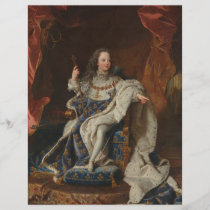 Rey Louis XV como niño de Hyacinthe Rigaud folletos