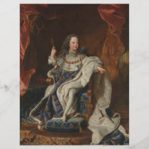 Rey Louis XV como niño de Hyacinthe Rigaud Flyer A Todo Color