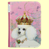 Rey o princesa blanco Painting del caniche fundas caseable
