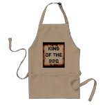 Rey Of The BBQ Apron Delantales